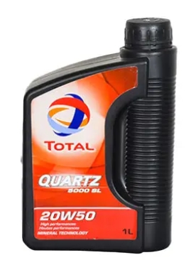 روغن موتور توتال مدل QUARTZ 5000 حجم ۱ لیتر SL 20W50